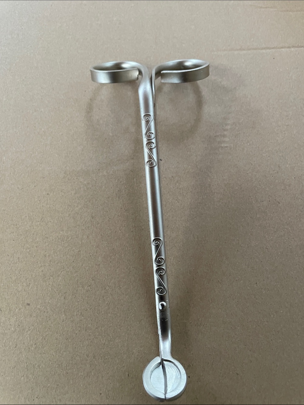 Silver Toned Decorative Candle Wick Trimmer